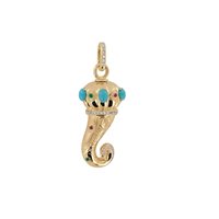 Charm Chantecler Donna Suamèm in Oro giallo Turchese 30621 - 30621